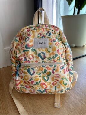 STATE Painterly Print Mini Kane Backpack